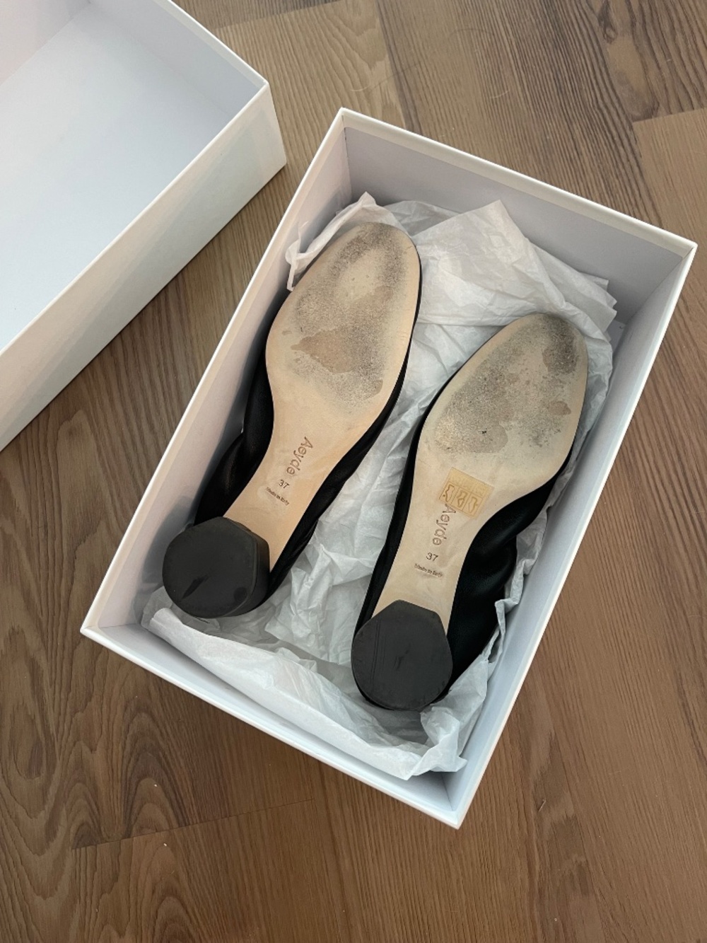 Aeyde LEATHER BALLERINA SHOES *New* - Picture 3 of 8